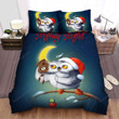 The Art Of Christmas - Nighty Night Owl Bed Sheets Spread Duvet Cover Bedding Sets