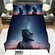 Easter Island Moai Starry Night Bed Sheets Spread Comforter Duvet Cover Bedding Sets
