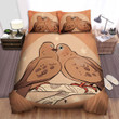 The Wildlife - The Pigeon Kissing Cartoon Bed Sheets Spread Duvet Cover Bedding Sets