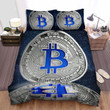 Metal Bitcoin Token Digital Illustration Bed Sheets Spread Duvet Cover Bedding Sets
