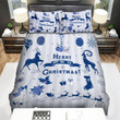 The Christmas Art, Reindeer Face To Goat Bed Sheets Spread Duvet Cover Bedding Sets