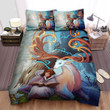 The Christmas Art, Relying On A Reindeer Bed Sheets Spread Duvet Cover Bedding Sets