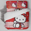 Hello Kitty Red Duvet Cover Bedding Set