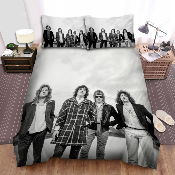 Sticky Fingers Black And White Photo Music Bed Sheets Spread Comforter Duvet Cover Bedding Sets