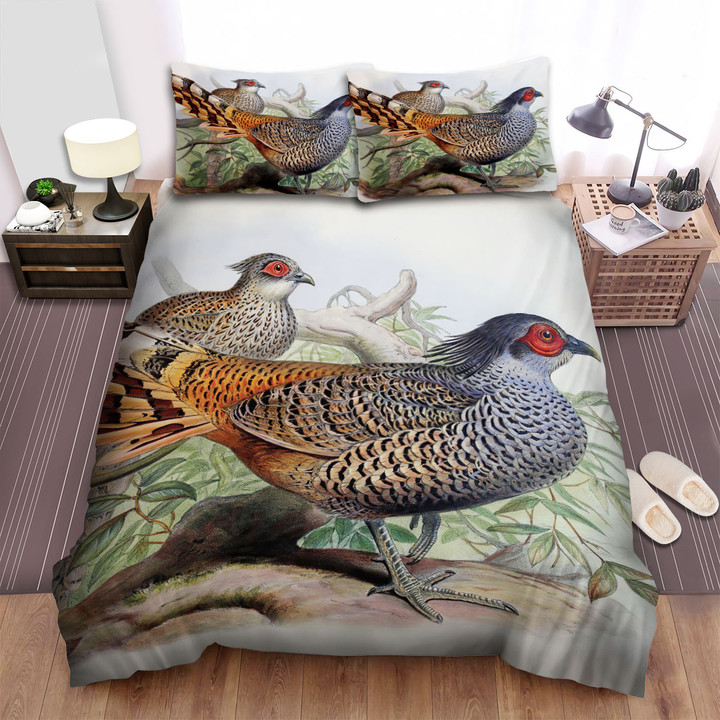 The Wild Chicken - The Pheasant From The Asia Jungle Art Bed Sheets Spread Duvet Cover Bedding Sets