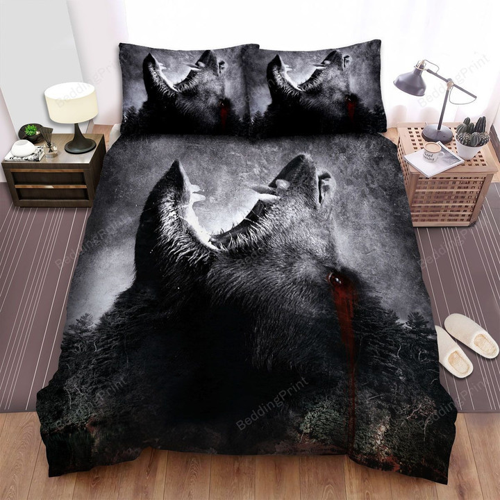 Backcountry (I) Black Blood Bear Movie Poster Bed Sheets Spread Comforter Duvet Cover Bedding Sets