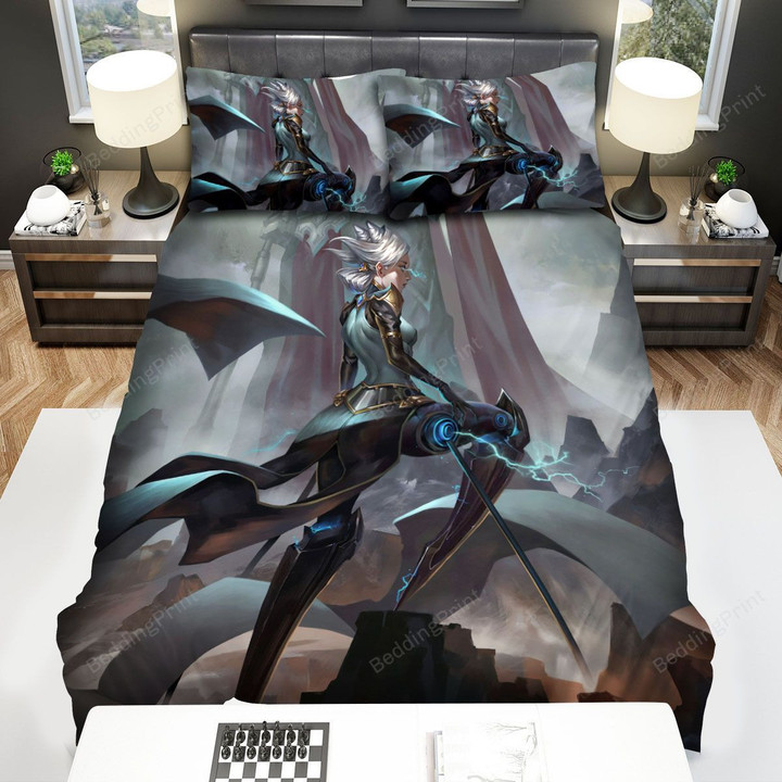 League Of Legends Camille In Summoner's Rift Artwork Bed Sheets Spread Duvet Cover Bedding Sets