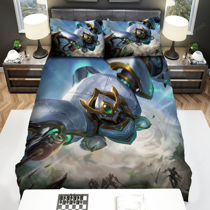 League Of Legends Lancer Paragon Blitzcrank Splash Art Bed Sheets Spread Duvet Cover Bedding Sets