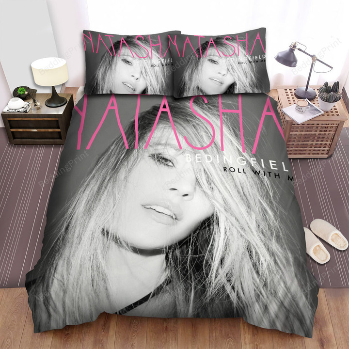 Natasha Bedingfield Roll With Me Album Cover Bed Sheets Spread Comforter Duvet Cover Bedding Sets