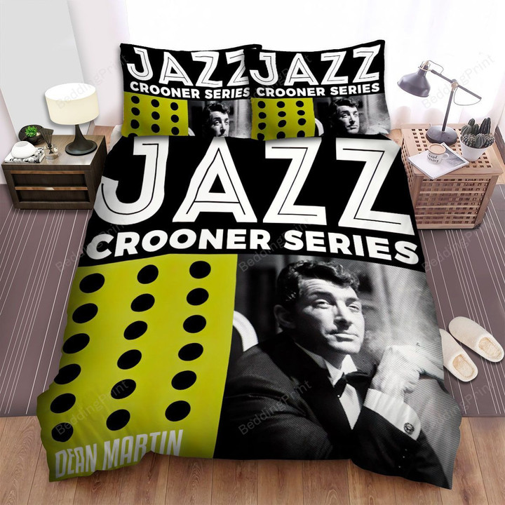 Dean Martin Jazz Crooner Series Album Cover Bed Sheets Spread Comforter Duvet Cover Bedding Sets