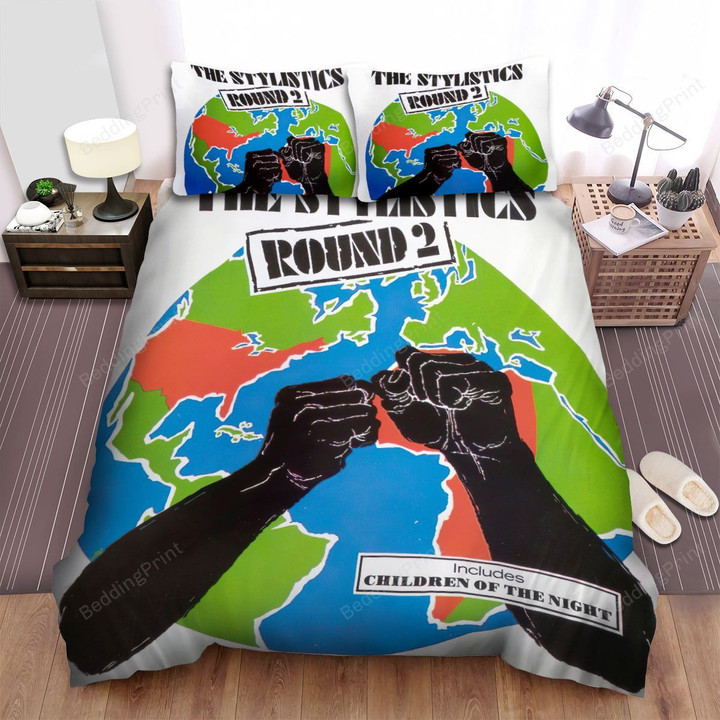 The Stylistics Music Band Round 2 Album Cover Bed Sheets Spread Comforter Duvet Cover Bedding Sets