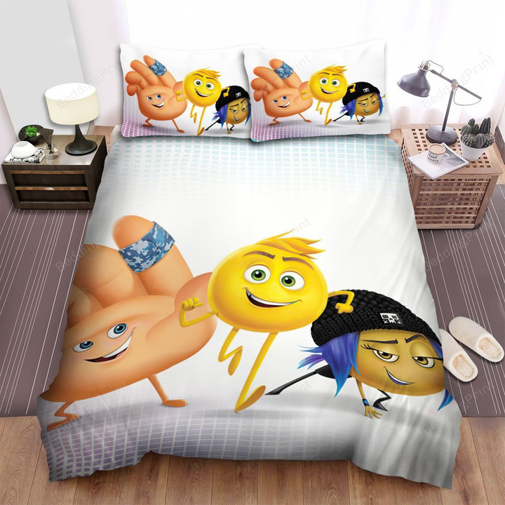 The Emoji Movie Movie Poster 3 Bed Sheets Spread Comforter Duvet Cover Bedding Sets