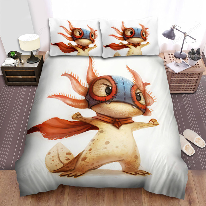 The Wild Animal - The Axolotl Fighter Art Bed Sheets Spread Duvet Cover Bedding Sets