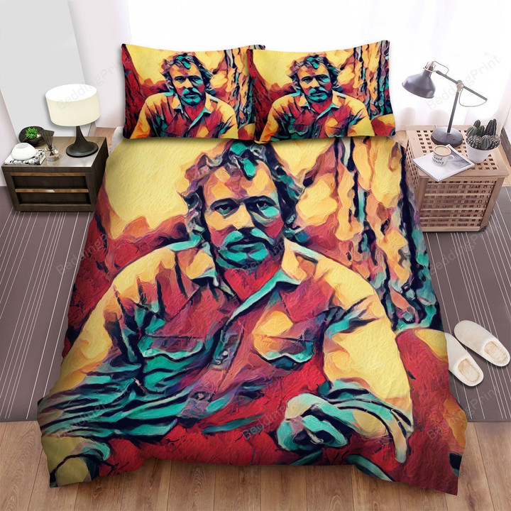 Gordon Lightfoot Painting Art Bed Sheets Spread Comforter Duvet Cover Bedding Sets