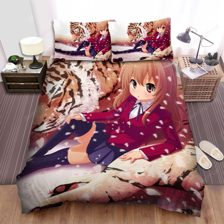 Toradora Taika With The Tiger Bed Sheets Spread Comforter Duvet Cover Bedding Sets
