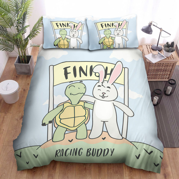 The Turtle And The Hare The Racing Buddy Bed Sheets Spread Duvet Cover Bedding Sets