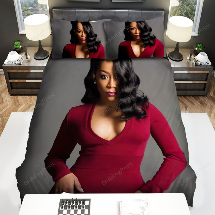 K. Michelle Sexy In Red Dress Bed Sheets Spread Comforter Duvet Cover Bedding Sets