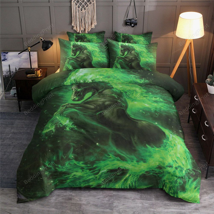 Horse Through The Water Cotton Bed Sheets Spread Comforter Duvet Cover Bedding Sets