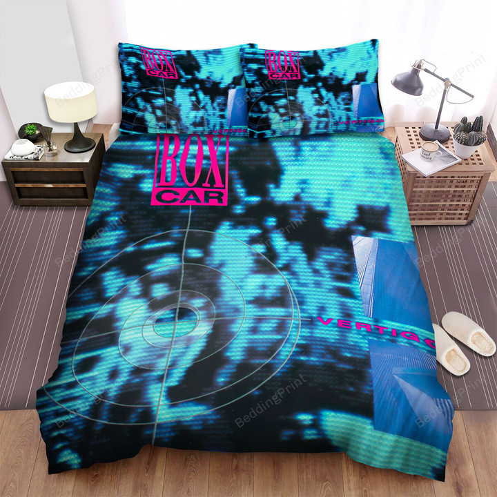 Vertigo Box Car Blue Background Bed Sheets Spread Comforter Duvet Cover Bedding Sets