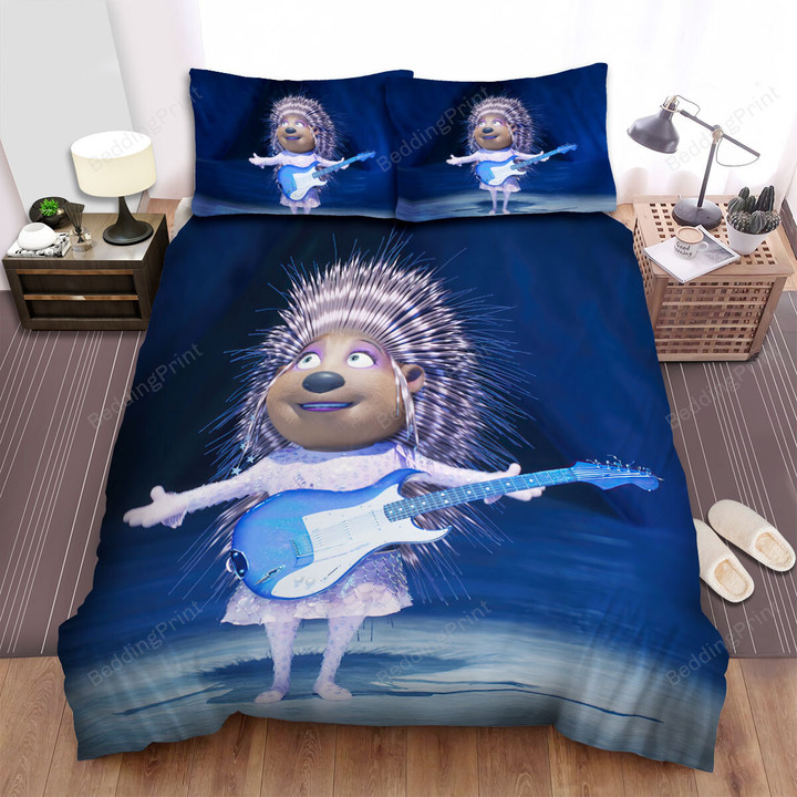 Sing 2 Movie Ash Finished Her Performance Bed Sheets Spread Duvet Cover Bedding Sets