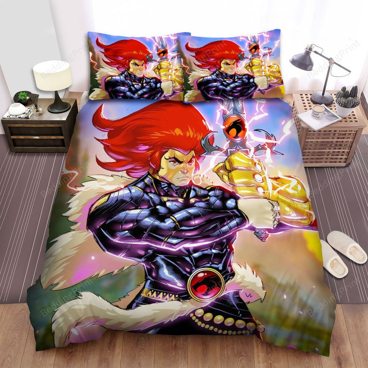 Thundercats Lion-O In Black Panther Suit Bed Sheets Spread Duvet Cover Bedding Sets