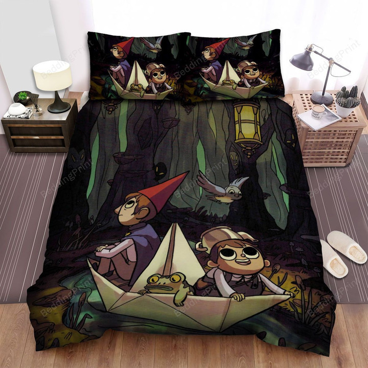Over The Garden Wall Paper Boat Bed Sheets Spread Comforter Duvet Cover Bedding Sets