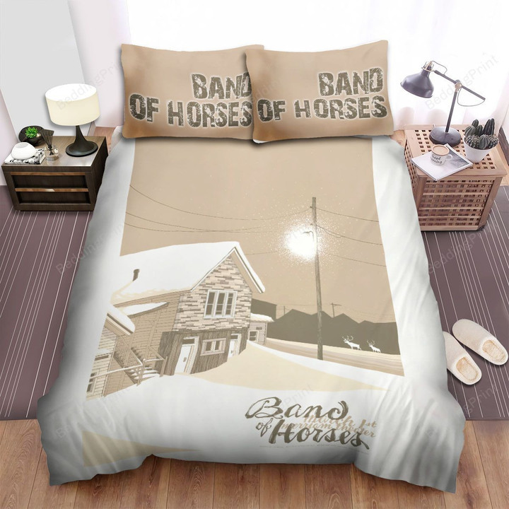 Band Of Horses Band Snow House Bed Sheets Spread Comforter Duvet Cover Bedding Sets