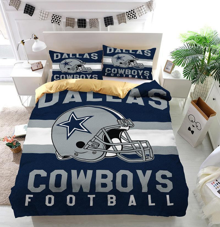 Dallas Cowboys Football Logo Custom 3D Customized Duvet Cover Bedding Set