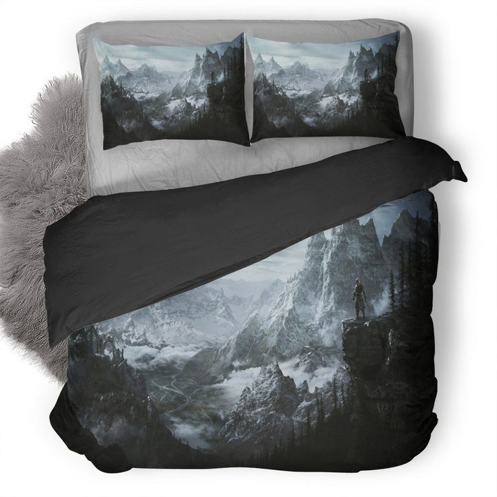 The Elder Scrolls V Skyrim 3D Customized Duvet Cover Bedding Set