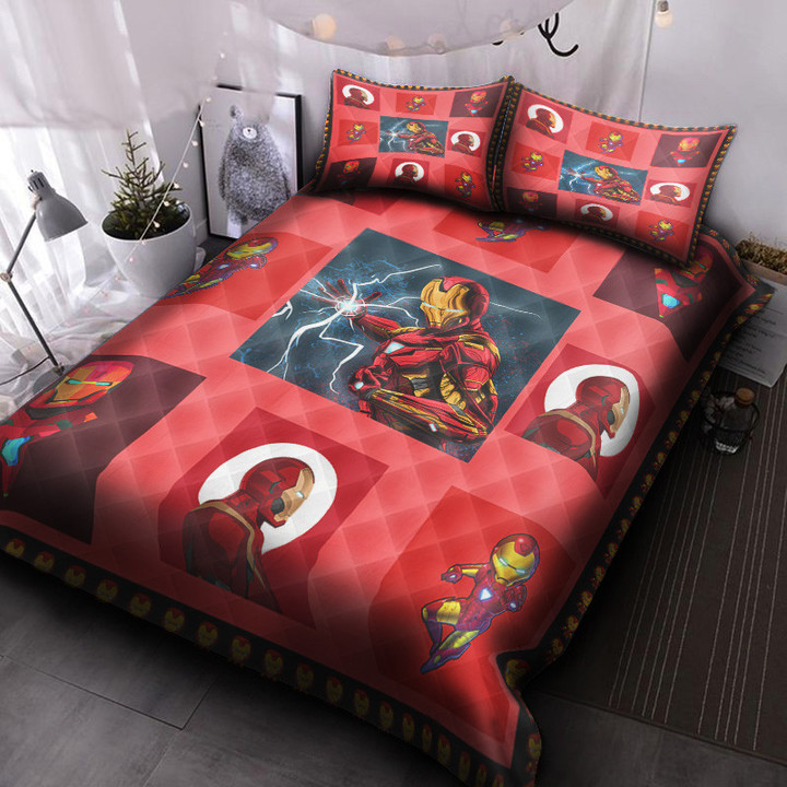 Iron Man Marvel Avengers Quilt Bed Set