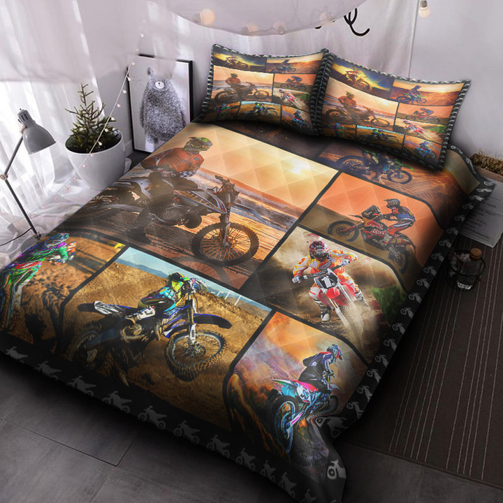 Motocross Quilt Bed Set