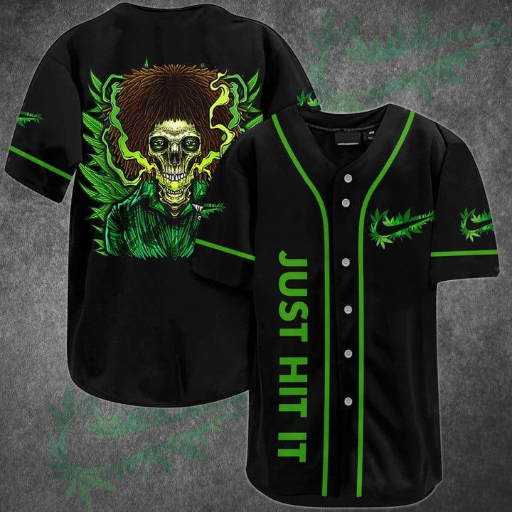 Weed Just Hit It Baseball Jersey WED2405N4KD