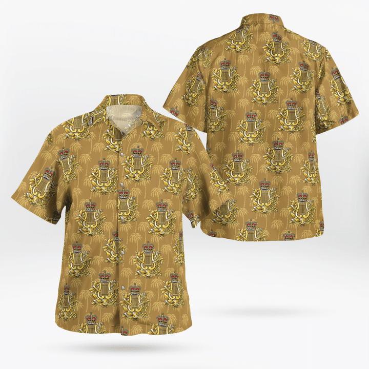 TRQD2302BG09 British Army, Royal Corps of Army Music (RCAM) Hawaiian Shirt