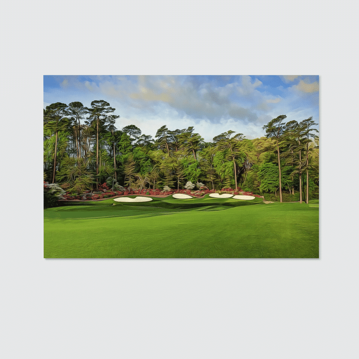TRHH3006BG11 Augusta, Georgia, Augusta National Golf Club, 13th Hole, “Azalea,” Landscape Canvas