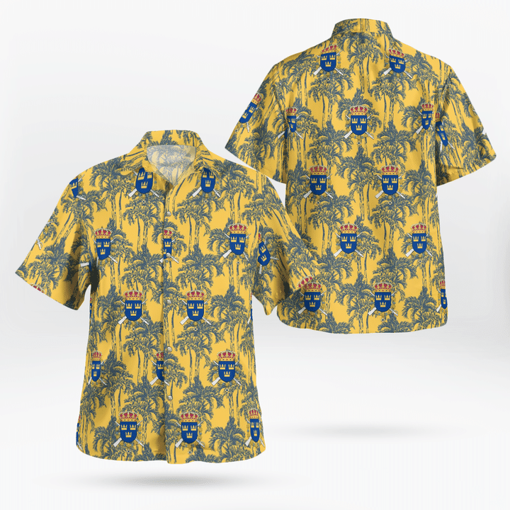 TRHH0507BG08 Swedish Army Life Guards Hawaiian Shirt