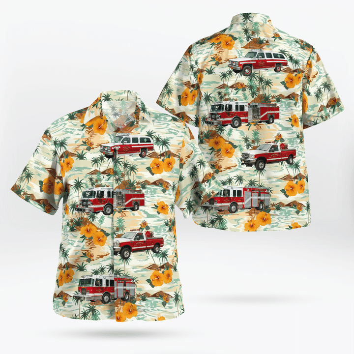 Rexford, New York, Rexford Fire Department Hawaiian Shirt TRHH1807BG05