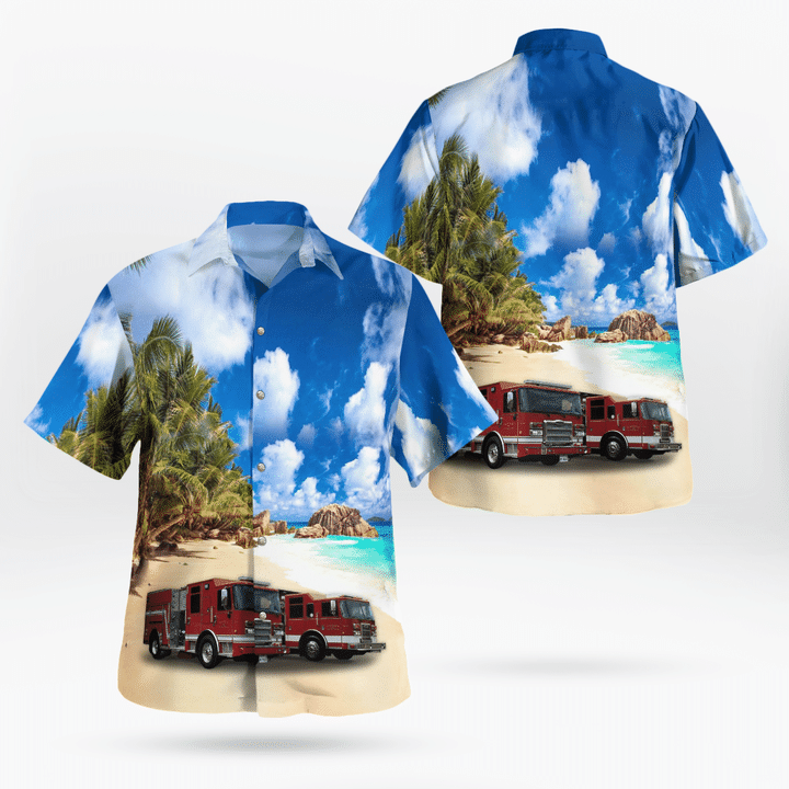 Schreiber, ON, Canada, Schreiber Fire Department Hawaiian Shirt TRMP2107BG13