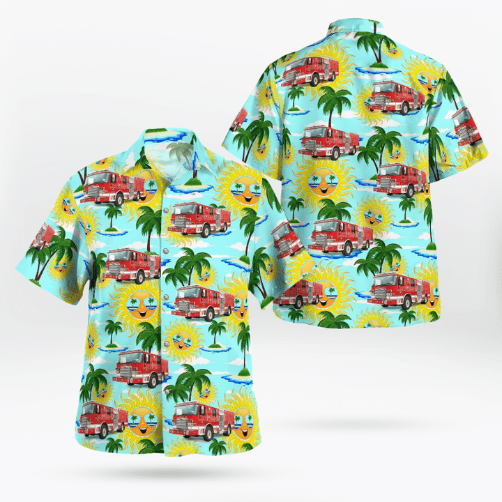 Windsor, California, Sonoma County Fire District Hawaiian Shirt + Pet Hawaiian Shirt DLSI2307BG16