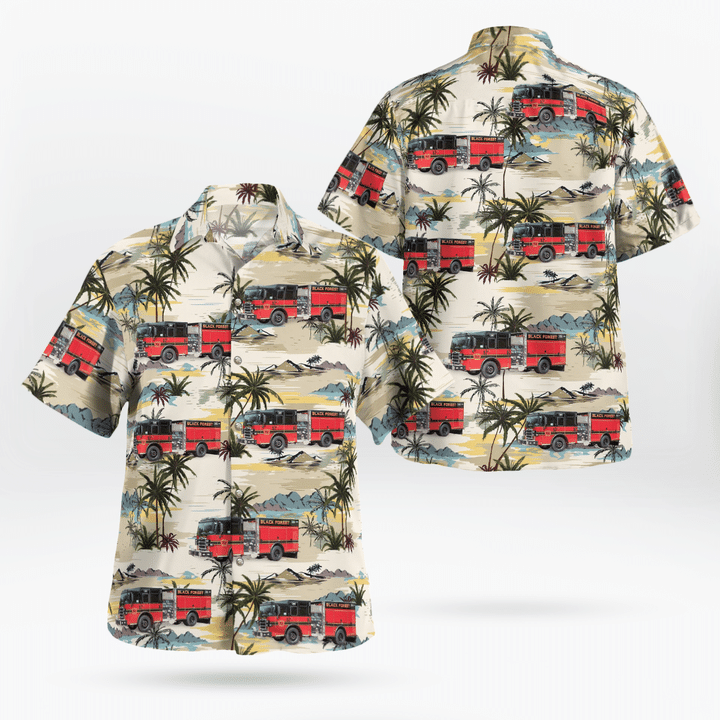 Colorado Springs, Colorado, Black Forest Fire District Hawaiian Shirt DLSI0108BG10