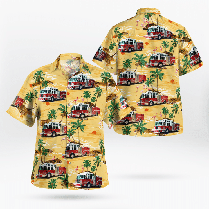 New Ulm, Minnesota, New Ulm Fire Department Hawaiian Shirt TRMP0408BG03