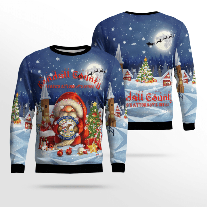 Kendall County State's Attorney's Office Christmas AOP Sweater NLSI0408BG02