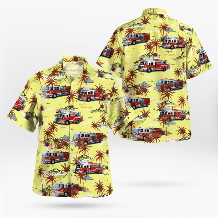 Somers Point Fire Department Company 2, Somers Point, New Jersey Hawaiian Shirt NLMP0608BG03