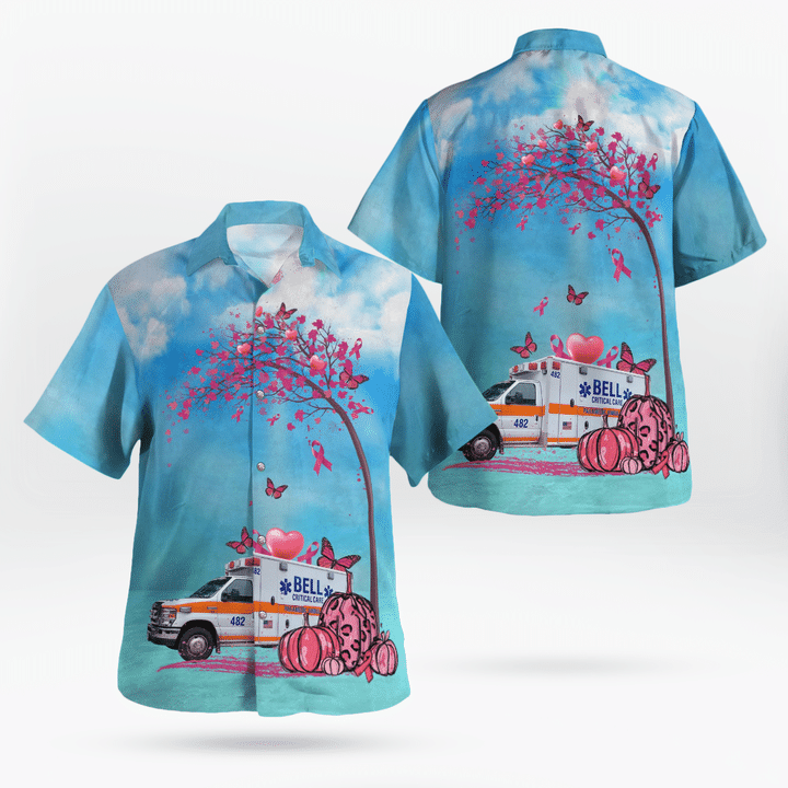 Bell Ambulance, Milwaukee, Wisconsin Breast Cancer Awareness Hawaiian Shirt NLTD0608BG03