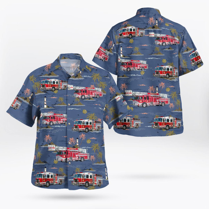 Absecon, New Jersey, Absecon Fire Department Hawaiian Shirt DLSI1509BG06