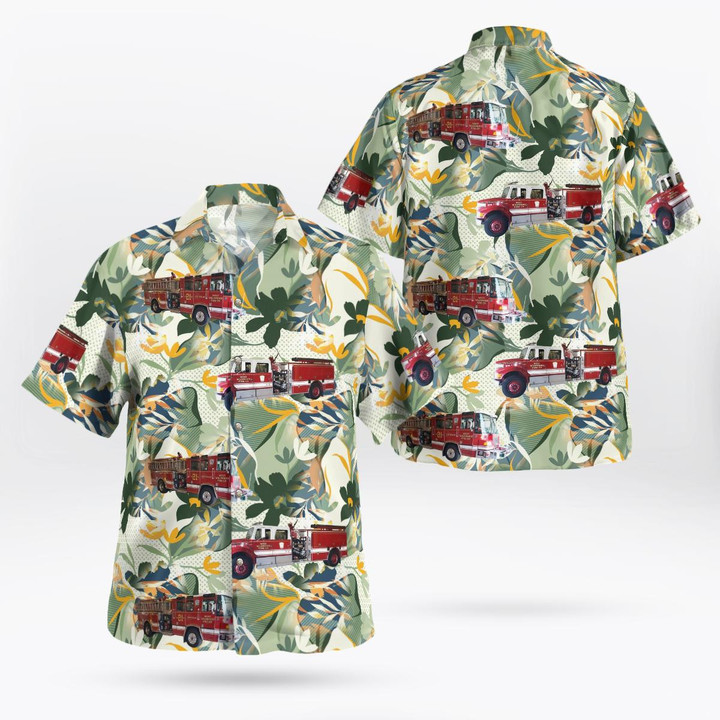 West Wildwood, New Jersey, West Wildwood Vol. Fire Co. #1 Hawaiian Shirt DLTT1709BG02