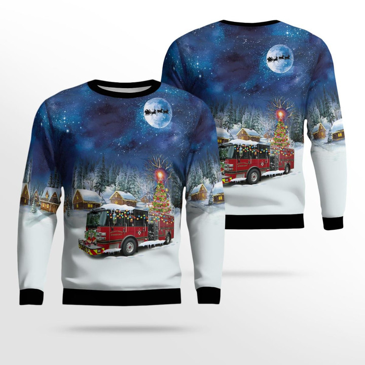 Horry County Fire Rescue Station 46, Conway, South Carolina Christmas AOP Sweater NLMP1909BG13