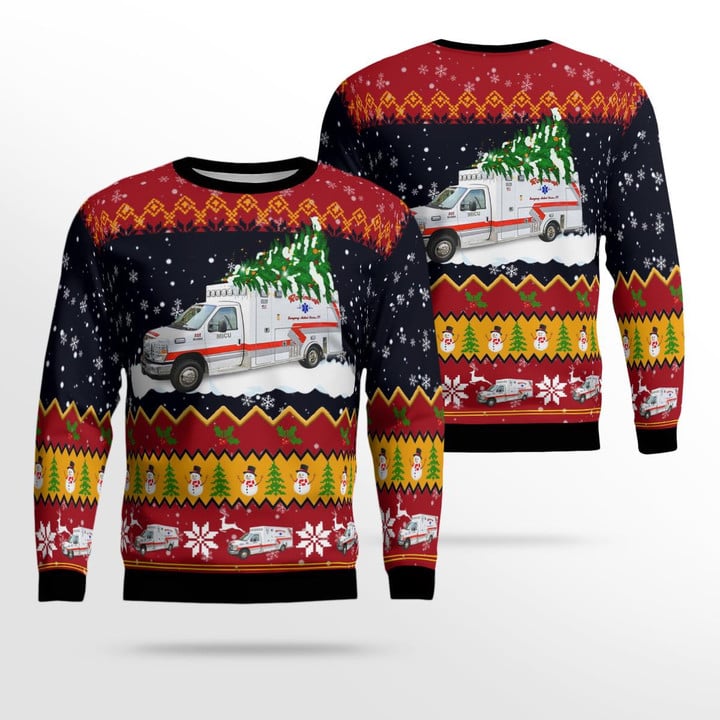 Robinaugh EMS, Bellefontaine, Ohio Christmas 3D Sweater NLSI2109BG12