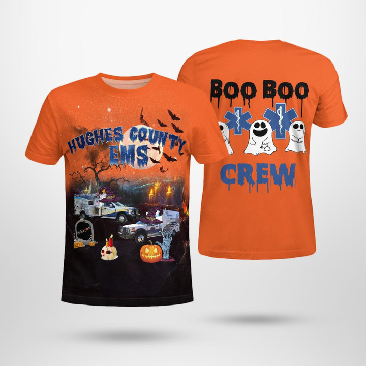 Hughes County EMS Halloween 3D T-shirt NLSI011BG08