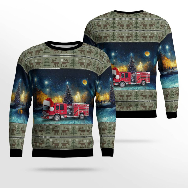 Clarksville, Tennessee, Montgomery County Fire & Rescue Christmas AOP Ugly Sweater DLTD2410PD06