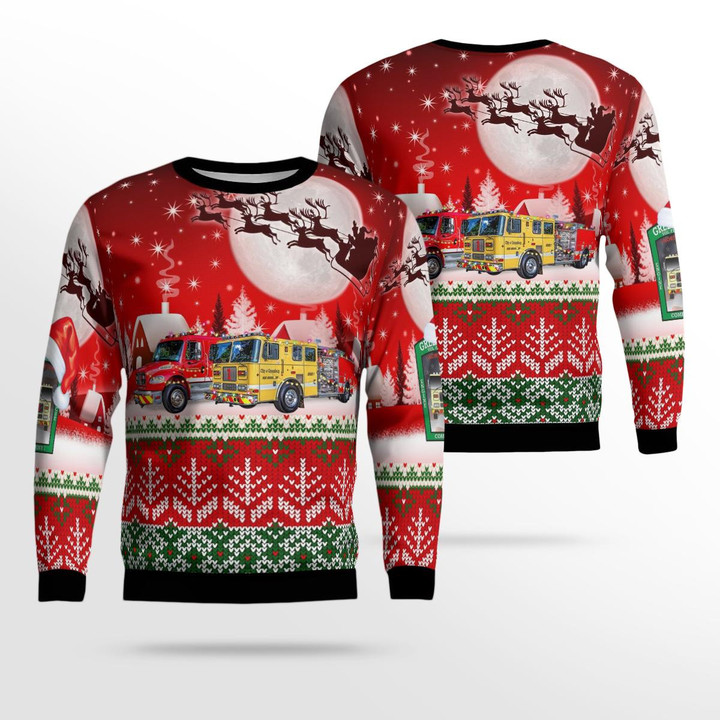 Greensburg Hose Co. 1 Christmas AOP Ugly Sweater NLSI2801BG04